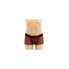 Boxer en résille imprimé léopard rouge 